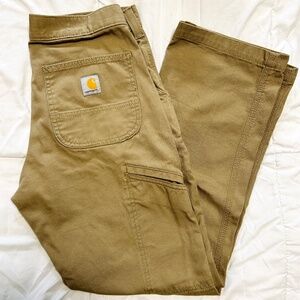 Carhartt Relaxed Fit Khaki Work Pants 30x30 Excellent Condition